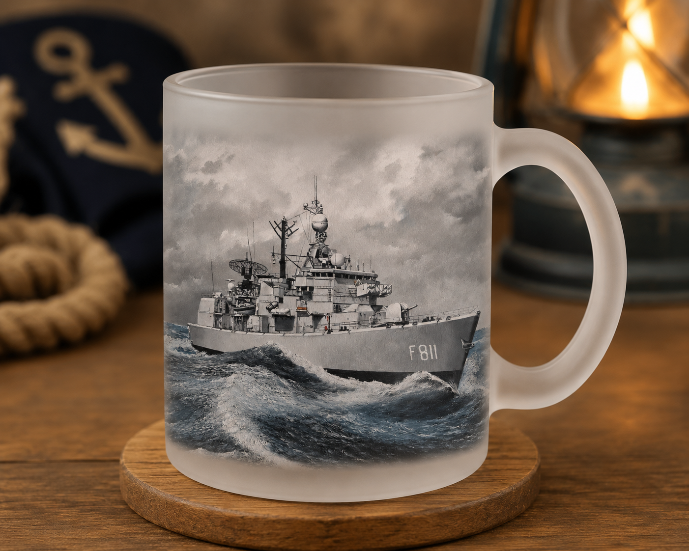 Hr. Ms. Piet Hein F811 – Frosted Theeglas 11 oz