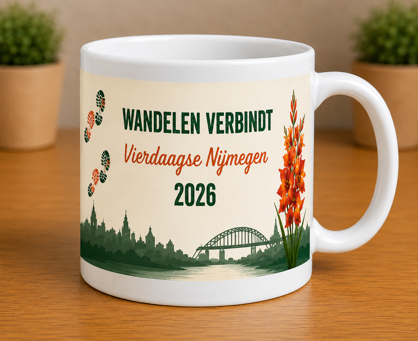 Wandelen verbindt mok – Vierdaagse Nijmegen 2026