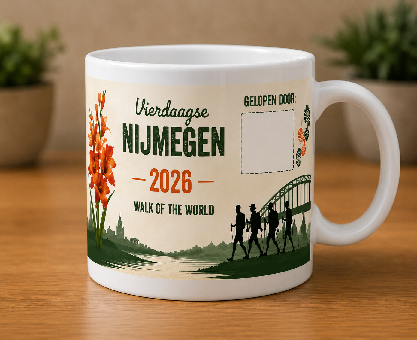 Persoonlijke Walk of the World mok – Gelopen door editie