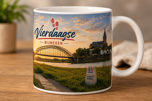 Vierdaagse Nijmegen mok | Waalbrug & Stevenskerk