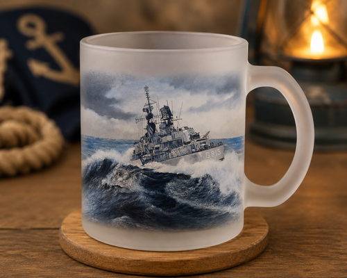 Hr. Ms. Overijssel D815 – Frosted Theeglas 11 oz