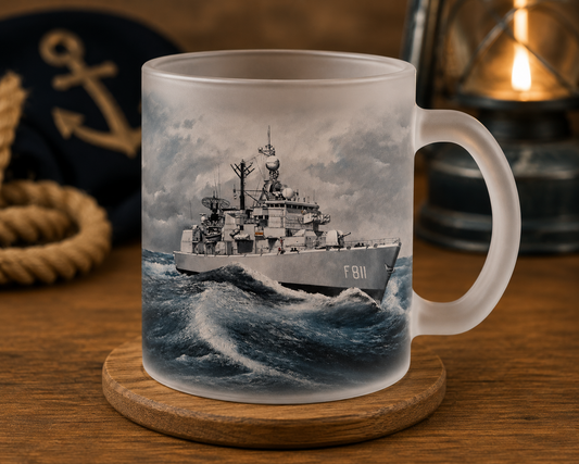 Hr. Ms. Piet Hein F811 frosted theeglas 11 oz