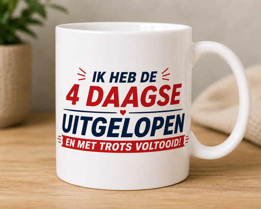 Mok – Ik heb de 4 Daagse Uitgelopen en met Trots Voltooid!