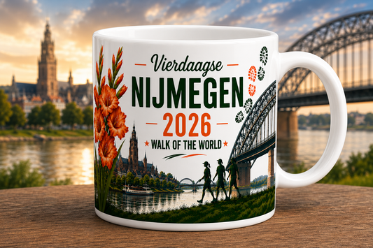 Walk of the World 2026 mok – Waalbrug editie