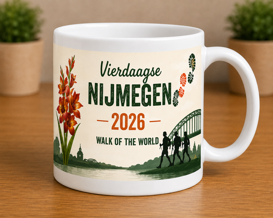 Walk of the World 2026 mok – Waalbrug editie